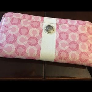 Pink wallet! Coach!!